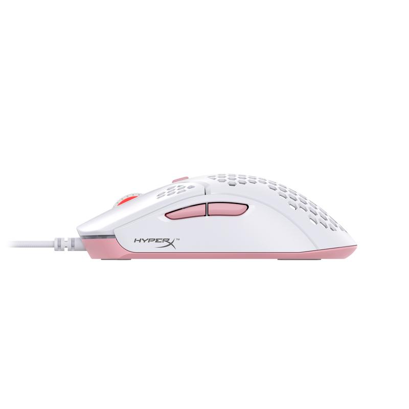 Геймърска мишка HyperX Pulsefire Haste, RGB, USB 2.0, Бял/Розов-4