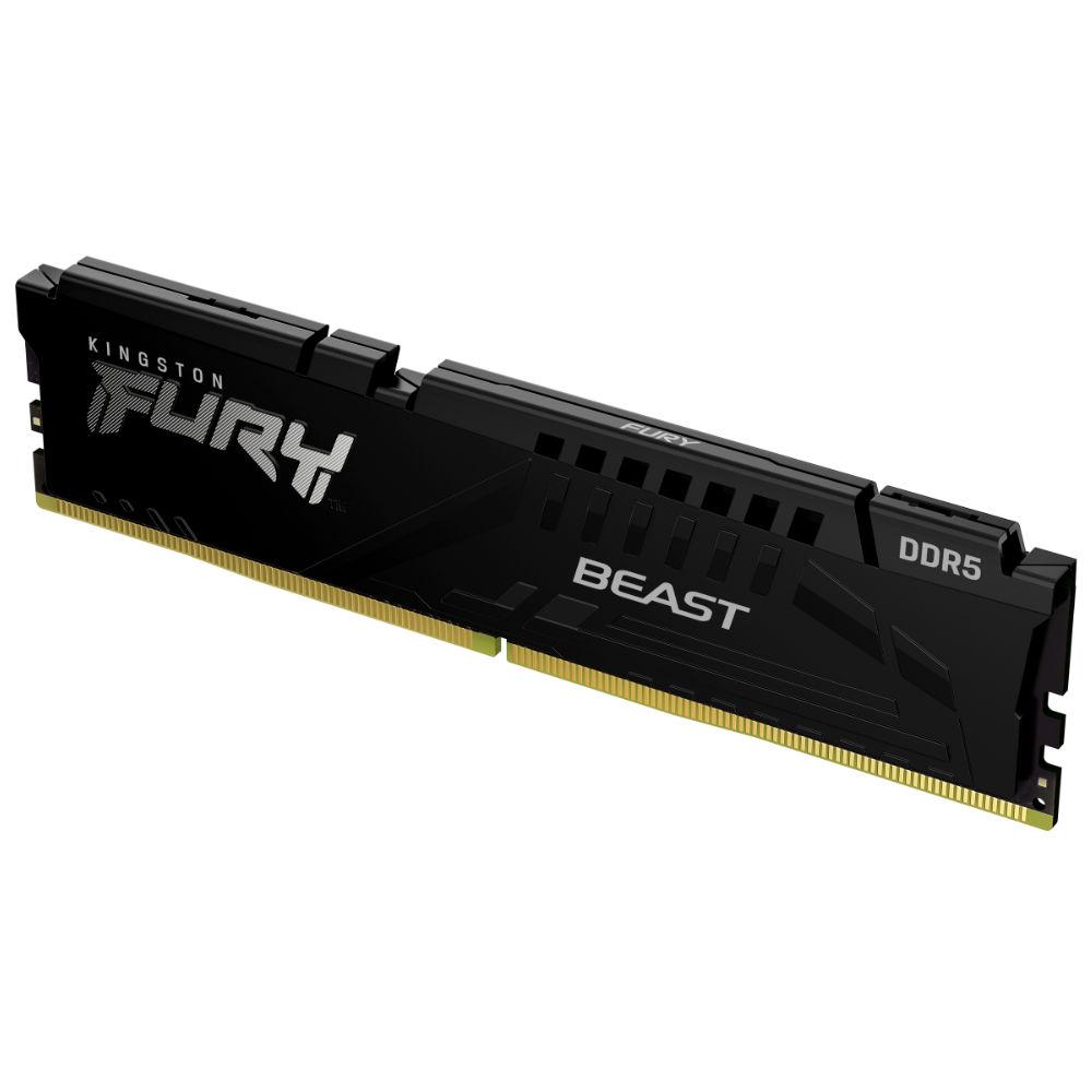 Памет Kingston FURY Beast Black 16GB DDR5 PC5-44800 5600MHz CL40 KF556C40BB-16-2