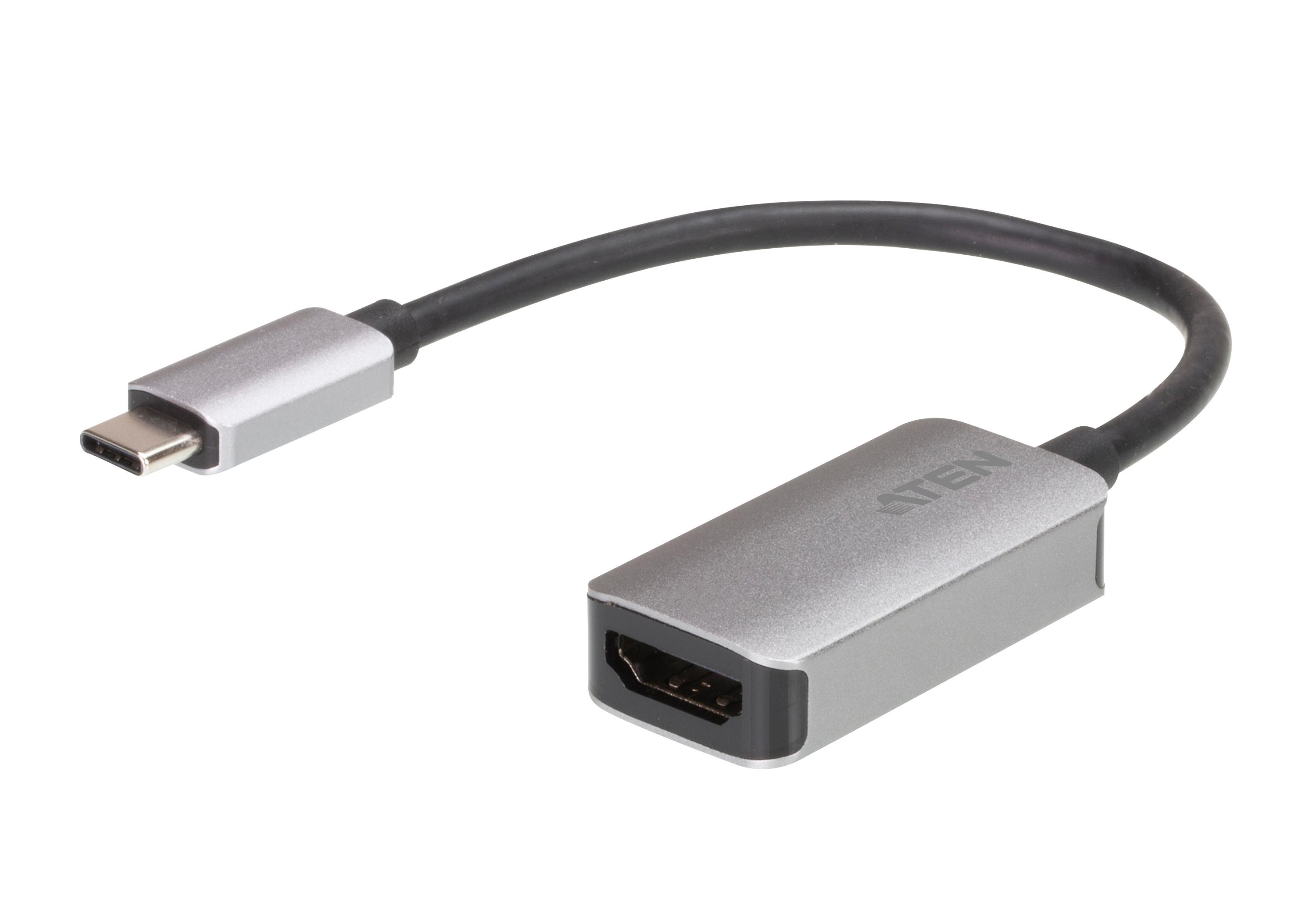 Адаптер ATEN UC3008A1, USB-C мъжко - HDMI женско, 4K, Черен