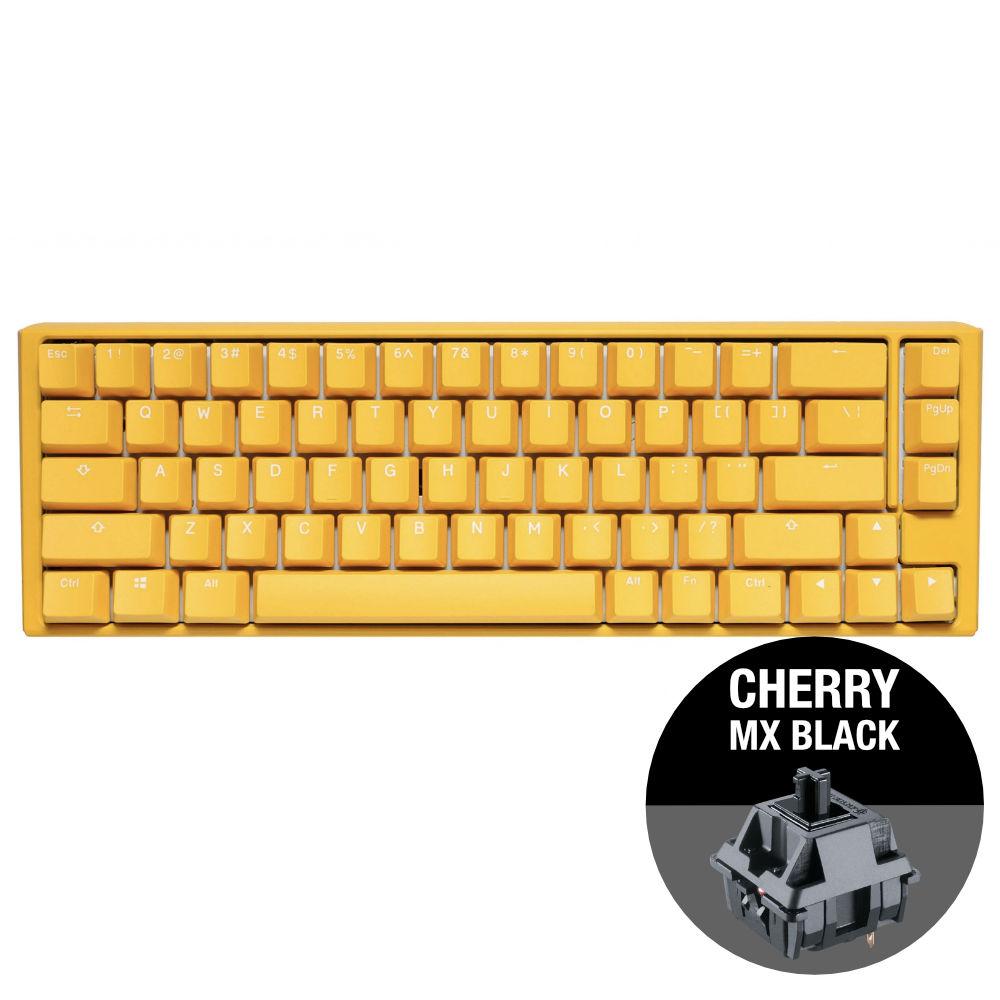 Геймърскa механична клавиатура Ducky One 3 Yellow SF 65, Cherry MX Black суичове-2