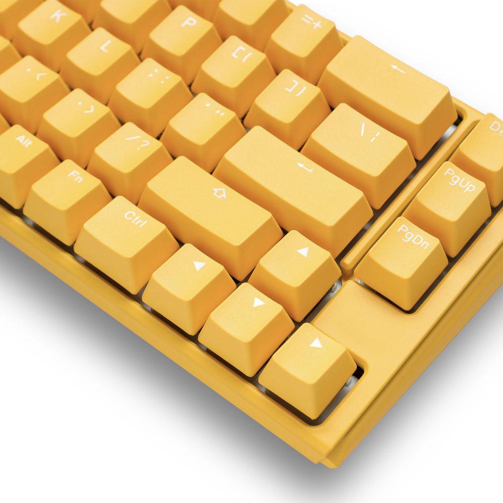 Геймърскa механична клавиатура Ducky One 3 Yellow SF 65, Cherry MX Clear суичове-4