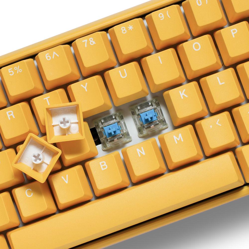 Геймърскa механична клавиатура Ducky One 3 Yellow Mini 60, Cherry MX Brown суичове-4