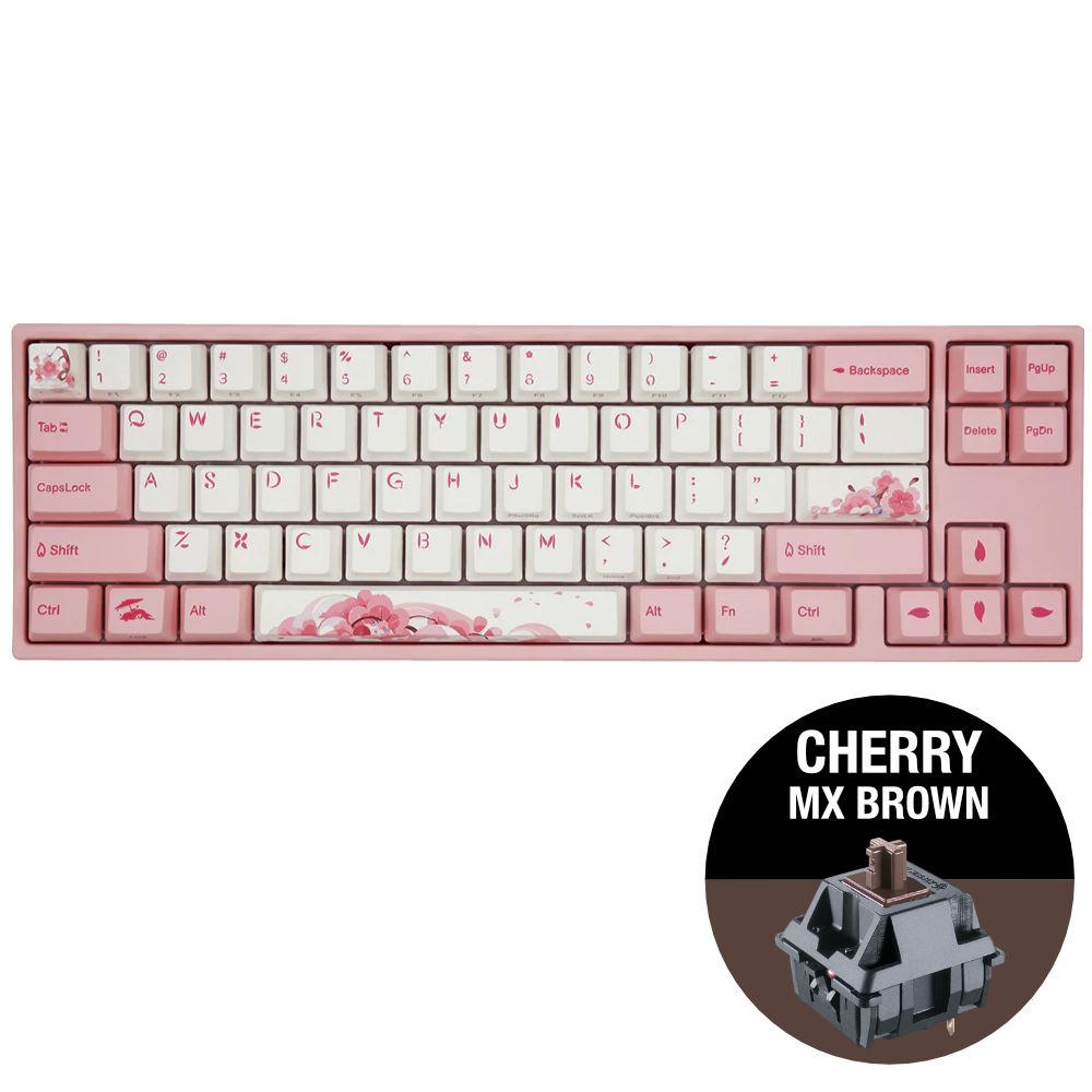 Геймърскa механична клавиатура Ducky x Varmilo Miya Sakura V2 65, Cherry MX Brown суичове-2