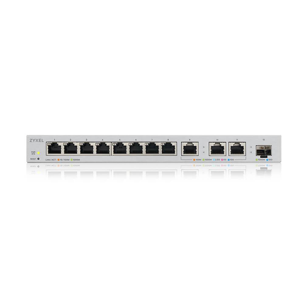 Суич ZYXEL XGS1250-12, 12 портов уеб управляем с 3x10G ports + 1xSFP+-2