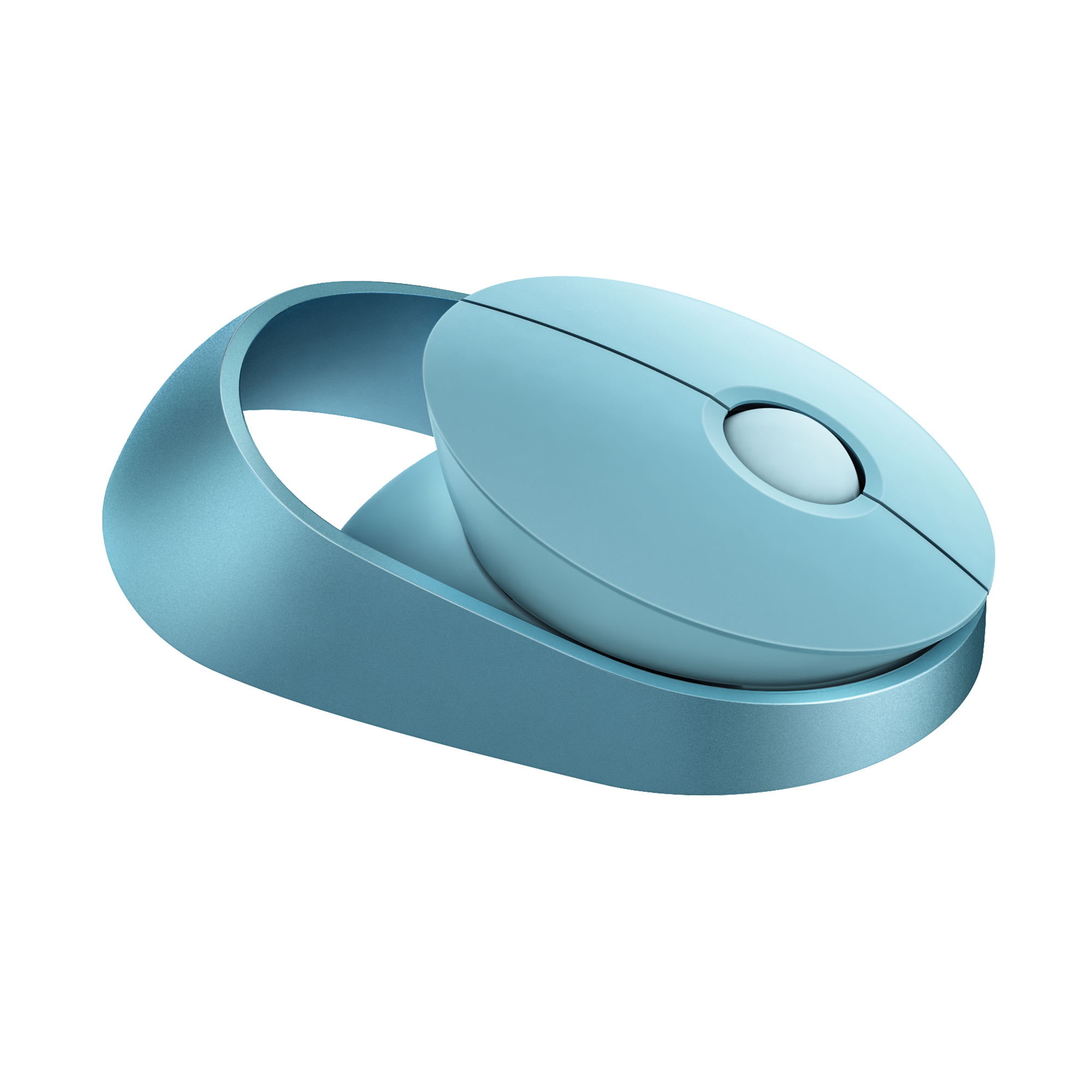 Безжична оптична мишка RAPOO Ralemo Air 1, Multi-mode, Безшумна, Синя-2