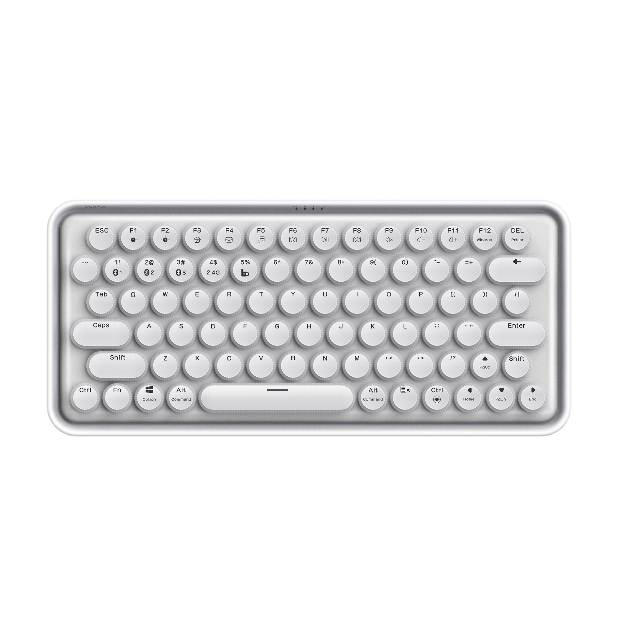 Безжична механична клавиатура RAPOO Ralemo Pre 5, Multi-mode, Бял-1
