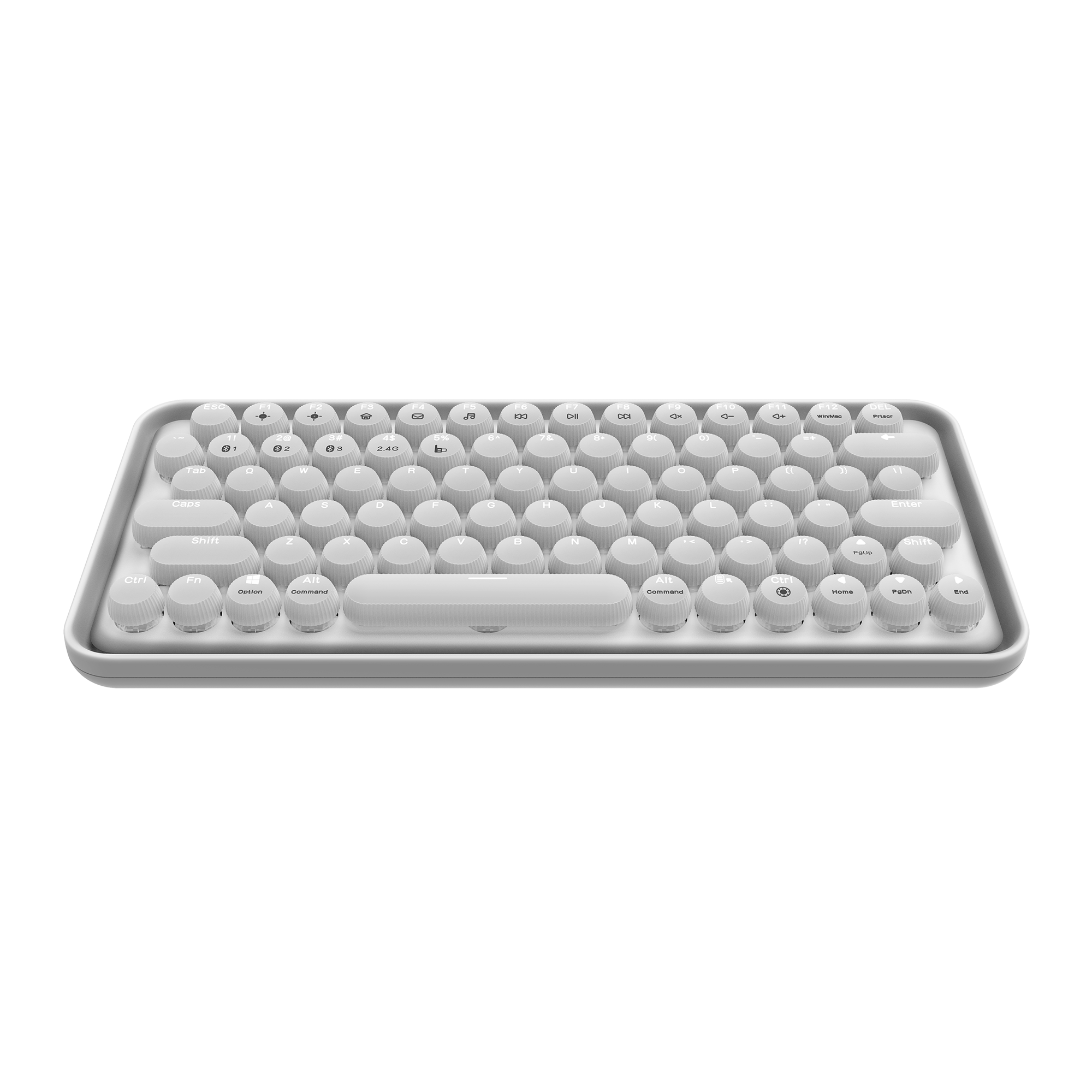 Безжична механична клавиатура RAPOO Ralemo Pre 5, Multi-mode, Бял-2