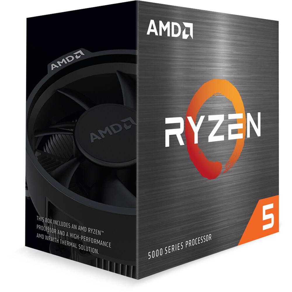 Процесор AMD Ryzen 5 5500, AM4 Socket, 6 Cores, 12 Threads, 3.6GHz(Up to 4.2GHz), 19MB Cache, 65W, BOX
