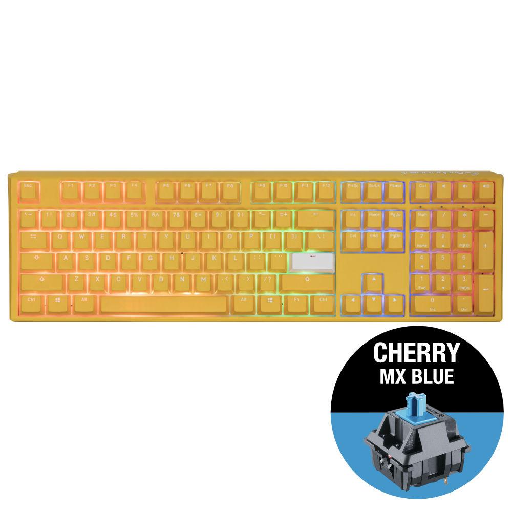 Геймърскa механична клавиатура Ducky One 3 Yellow Full-Size, Cherry MX Blue-2