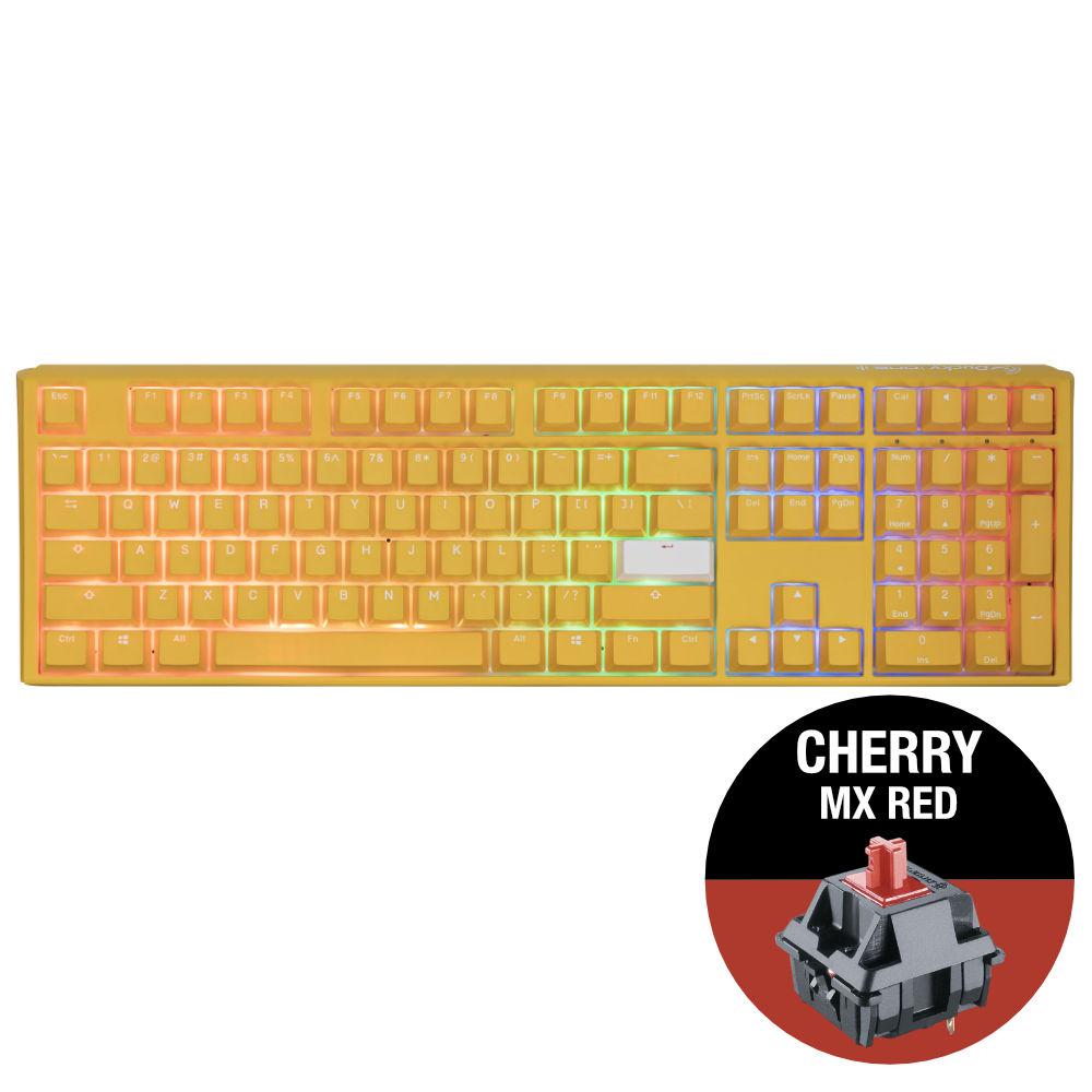 Геймърскa механична клавиатура Ducky One 3 Yellow Full-Size, Cherry MX Red-2