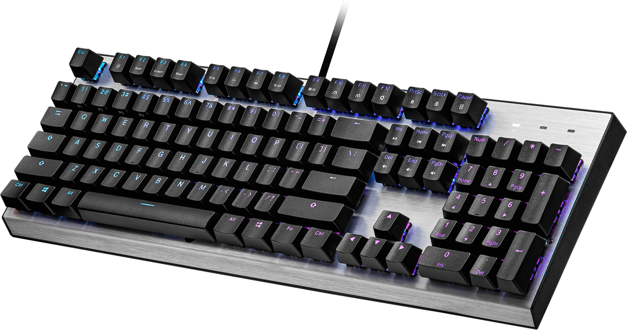 Геймърска Механична Клавиатура Cooler Master CK351, Brown Switches, US Layout, Hot Swappable, RGB-3