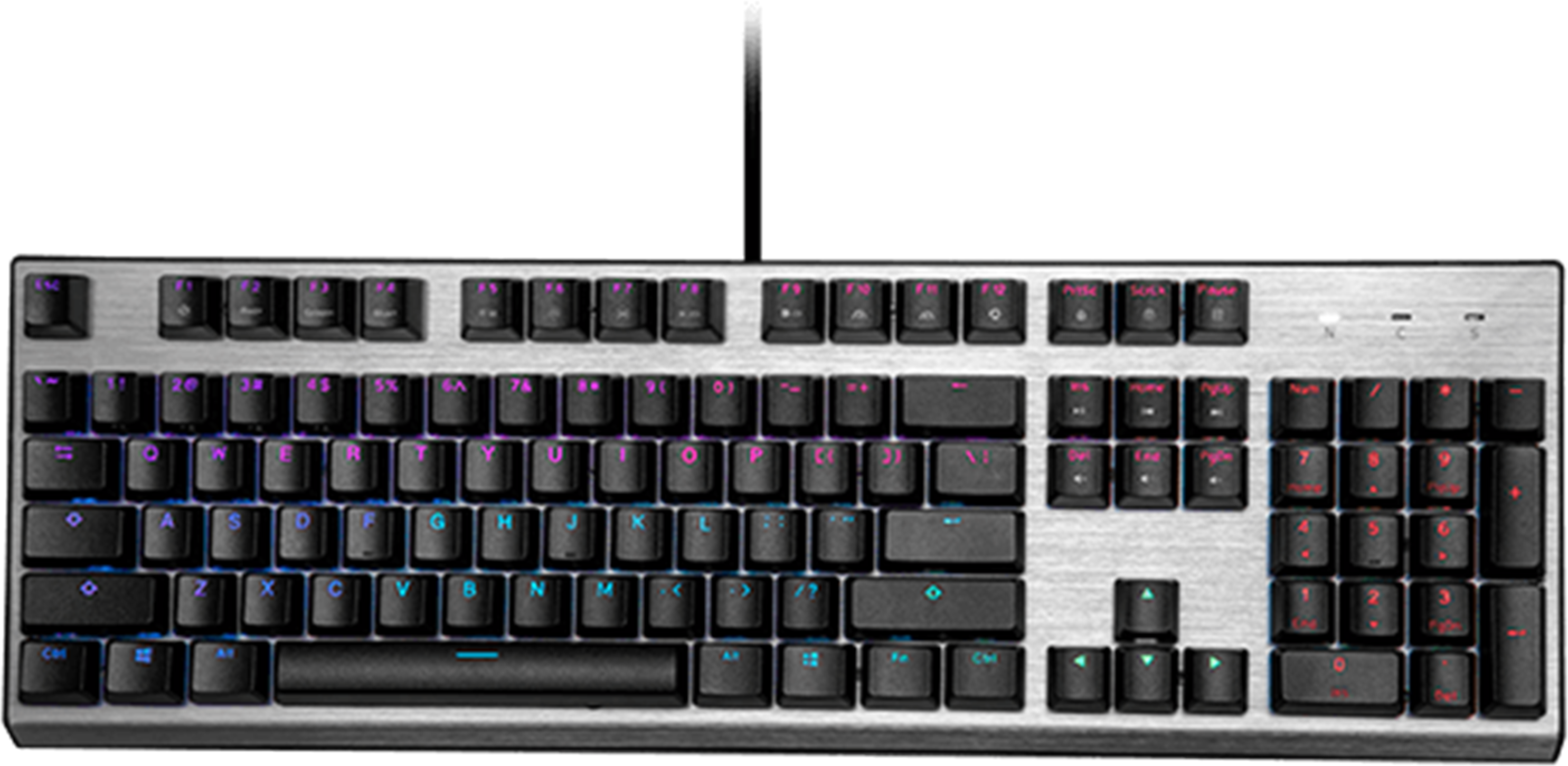 Геймърска Механична Клавиатура Cooler Master CK351, Red Switches, US Layout, Hot Swappable, RGB-2