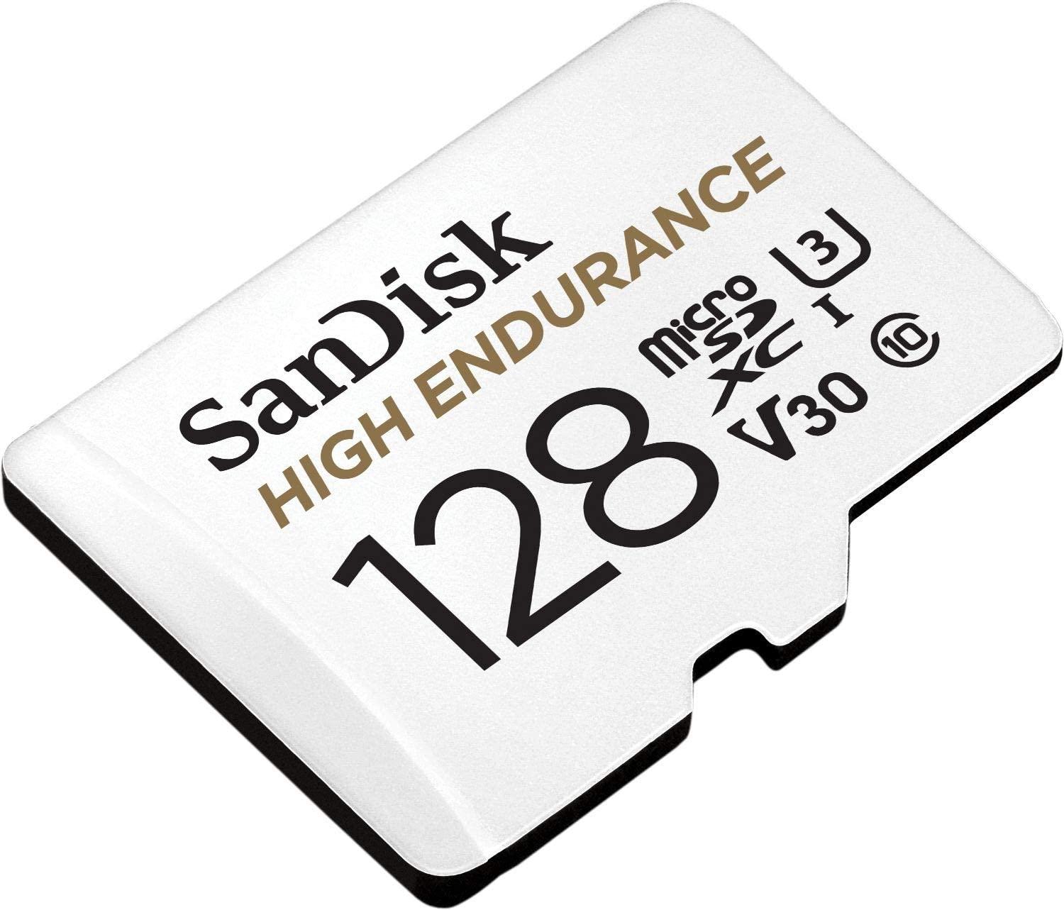 Карта памет SANDISK High Endurance micro SDXC UHS-I, A1, SD Адаптер, 128GB, Class 10, 100Mb/s