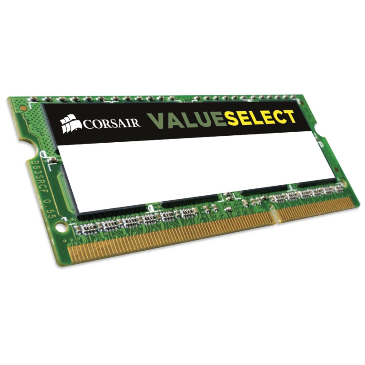 Памет Corsair DDR3L SODIMM 1600 8GB C11 1x8GB, 1.35V, Value Select, CMSO8GX3M1C1600C11