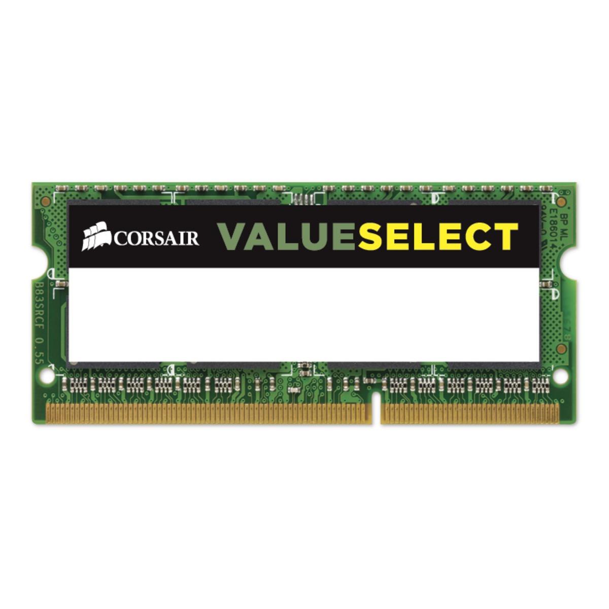 Памет Corsair DDR3L SODIMM 1600 8GB C11 1x8GB, 1.35V, Value Select, CMSO8GX3M1C1600C11-2