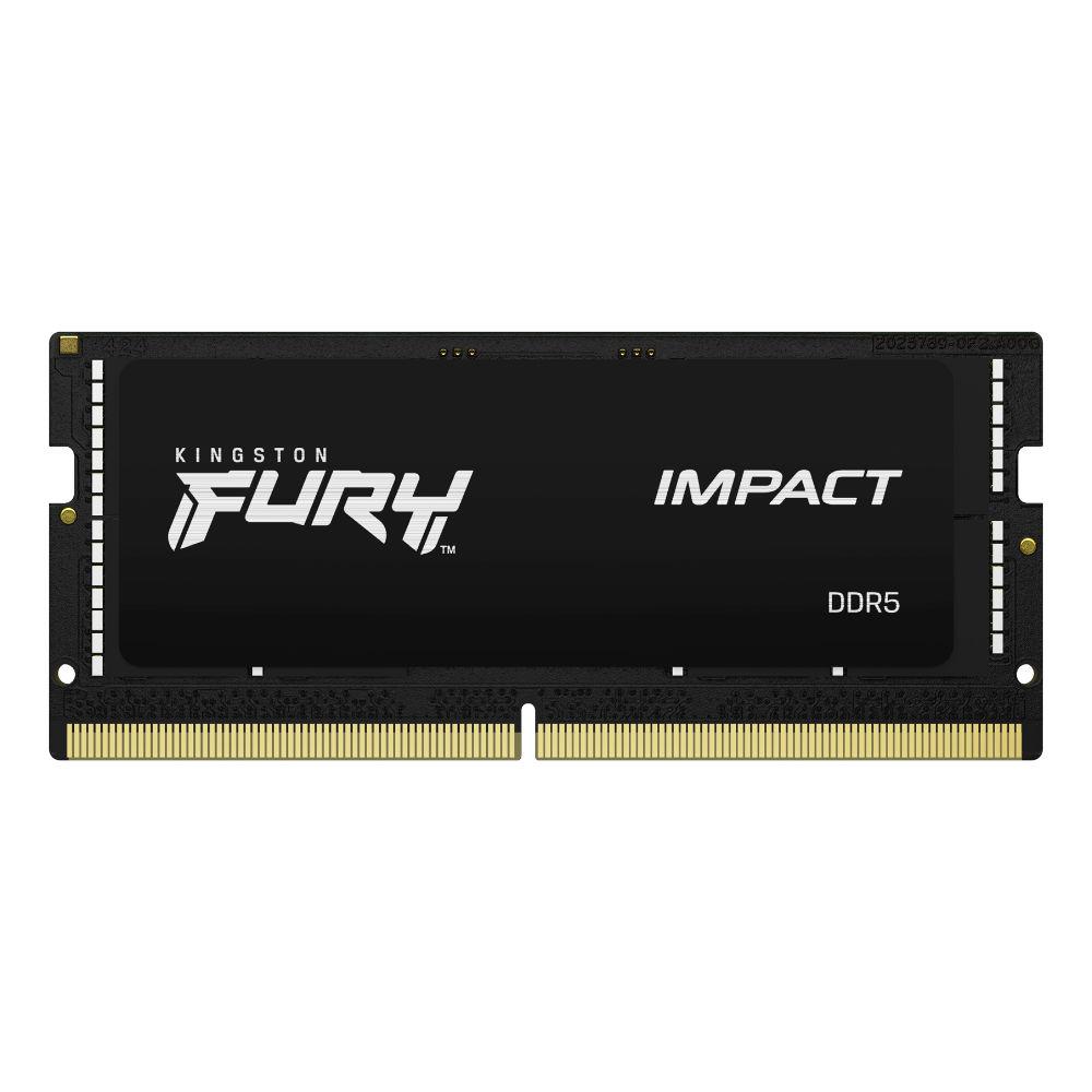Памет Kingston FURY IMPACT, 32GB, SODIMM, DDR5, PC4-38400, 4800MHz, CL40, KF548S38IB-32