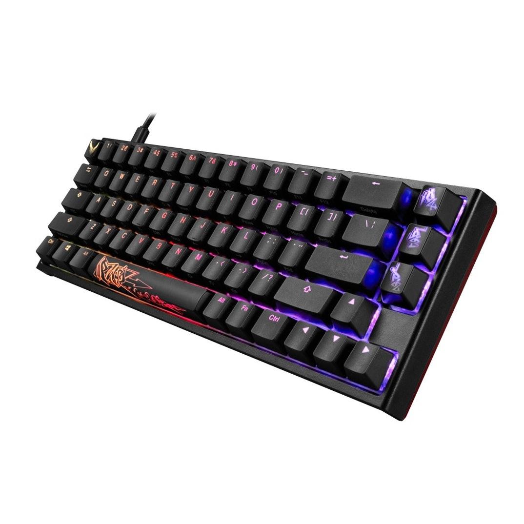 Геймърскa механична клавиатура Ducky x PowerColor One 2 SF RGB, Kailh BOX White-3