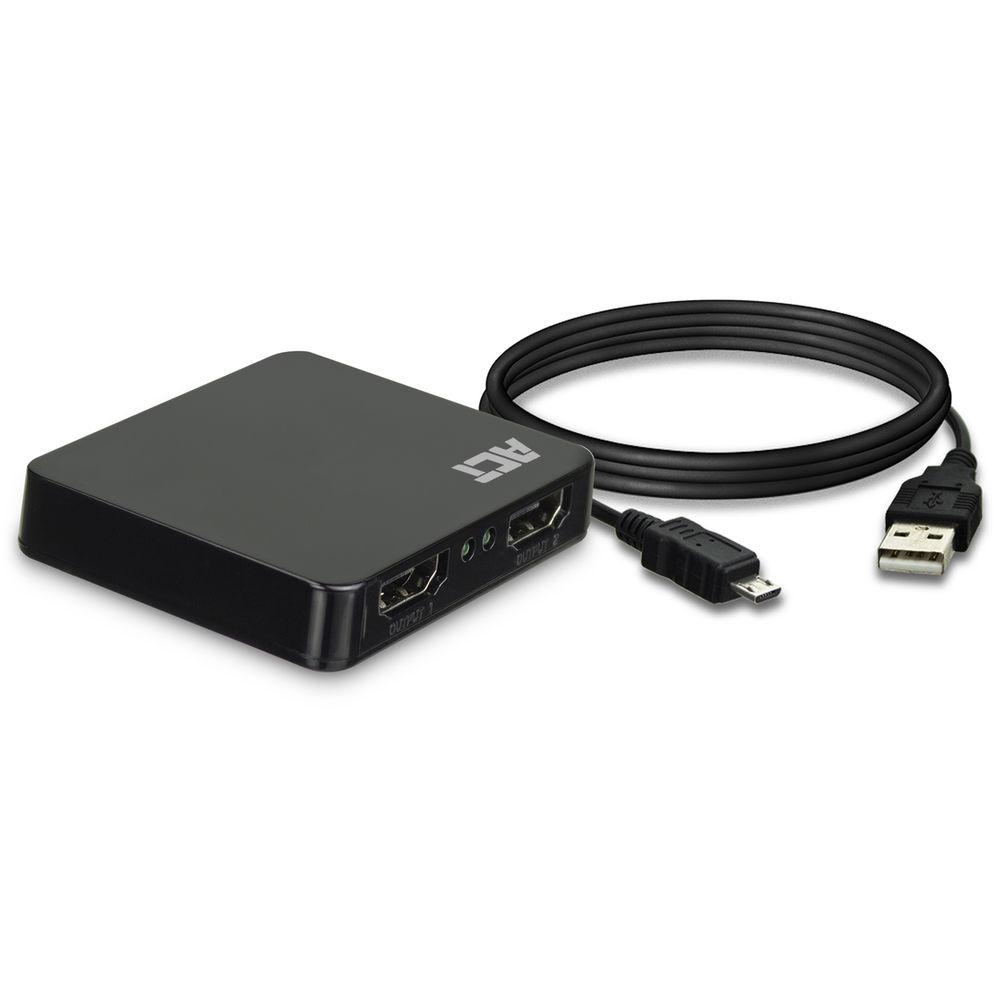 HDMI Сплитер ACT AC7835, 1/2, 4K@30Hz, USB, Черен-2