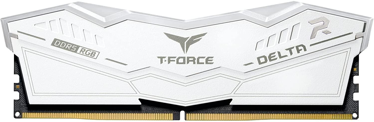 Памет Team T-Force Delta, RGB White, DDR5, 32GB(2x16GB), 6400MHz, CL40, 1.35V-2