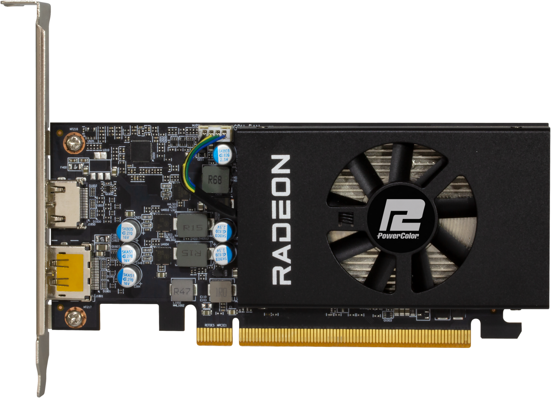 Видеокарта PowerColor AMD Radeon RX 6400 ITX 4GB GDDR6-2