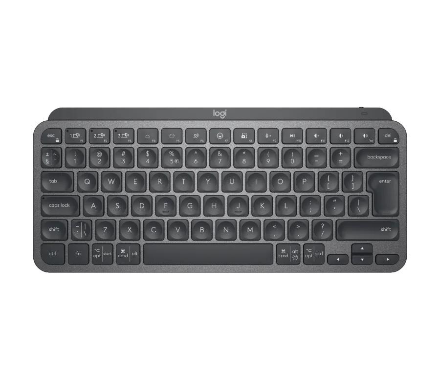 Безжична клавиатура Logitech MX Keys Mini, Bluetooth, USB-C, Graphite-1