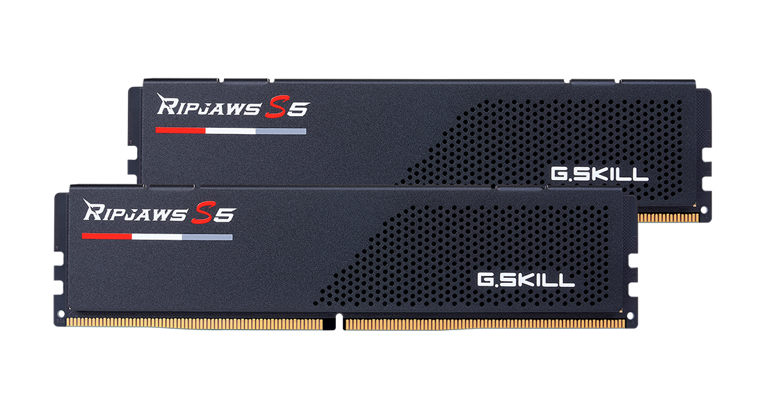 Памет G.SKILL Ripjaws S5 Black 32GB(2x16GB) DDR5 PC5-41600 5200MHz CL36 F5-5200J3636C16GX2-RS5K
