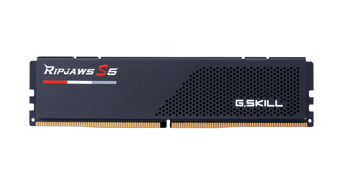 Памет G.SKILL Ripjaws S5 Black 32GB(2x16GB) DDR5 PC5-41600 5200MHz CL36 F5-5200J3636C16GX2-RS5K-3