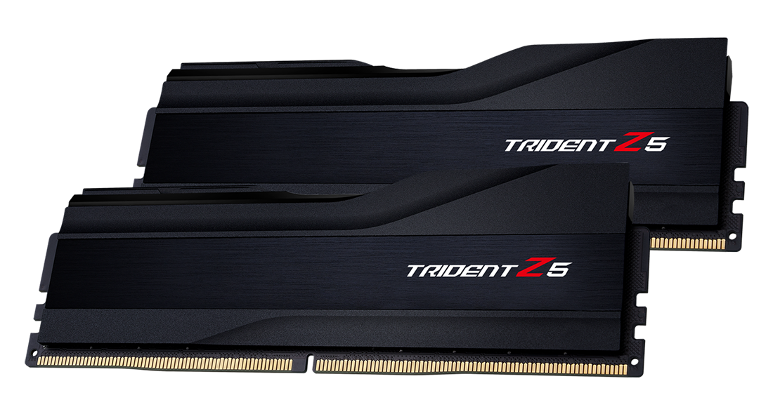 Памет G.SKILL Trident Z5 Black 32GB(2x16GB), DDR5, PC5-44800, 5600MHz, CL36, F5-5600J3636C16GX2-TZ5K-4