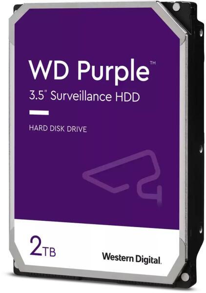 Хард диск WD Purple, 2TB, 5400rpm, 256MB, SATA 3, WD22PURZ