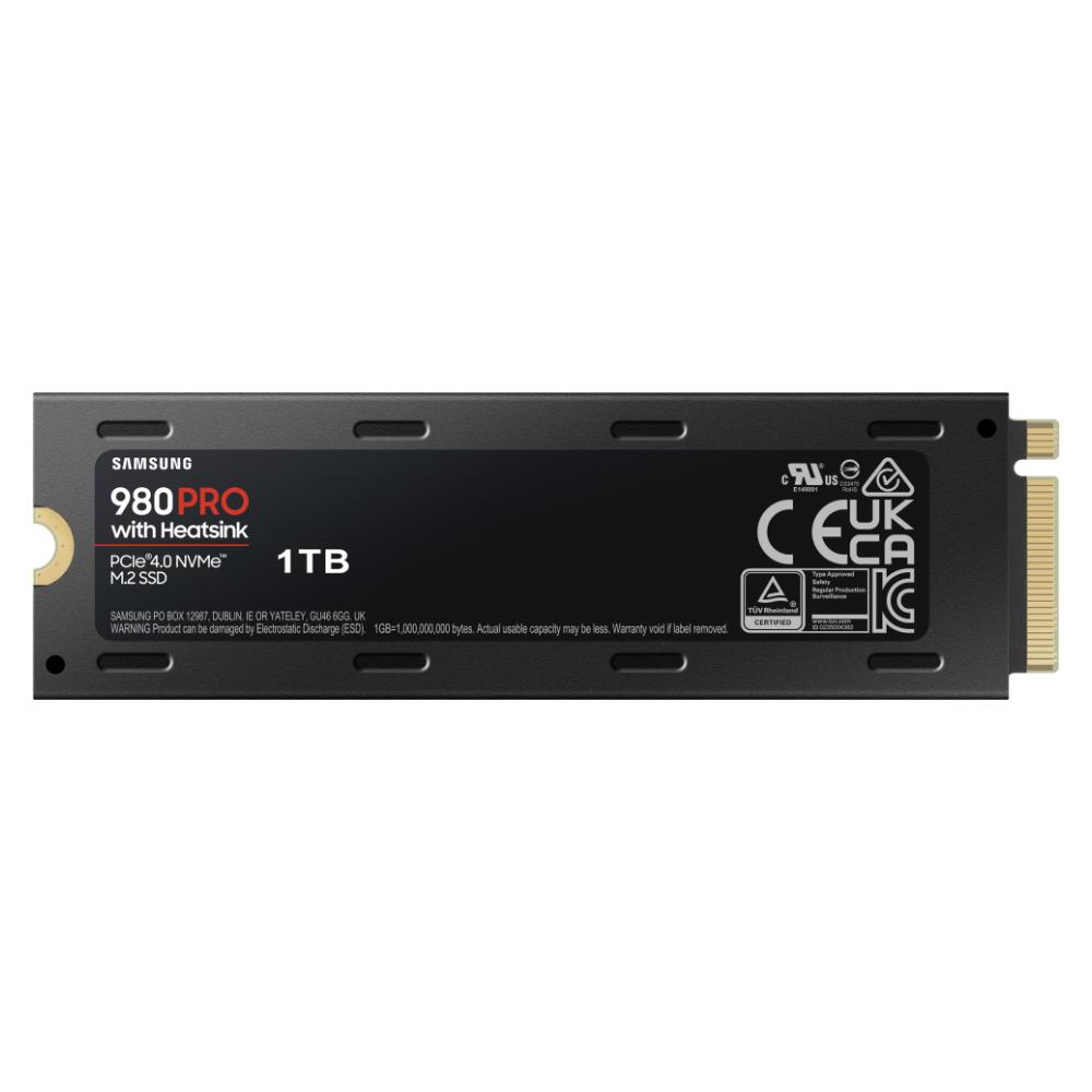 SSD SAMSUNG 980 PRO с Heatsink, 1TB, M.2 Type 2280, MZ-V8P1T0CW-3