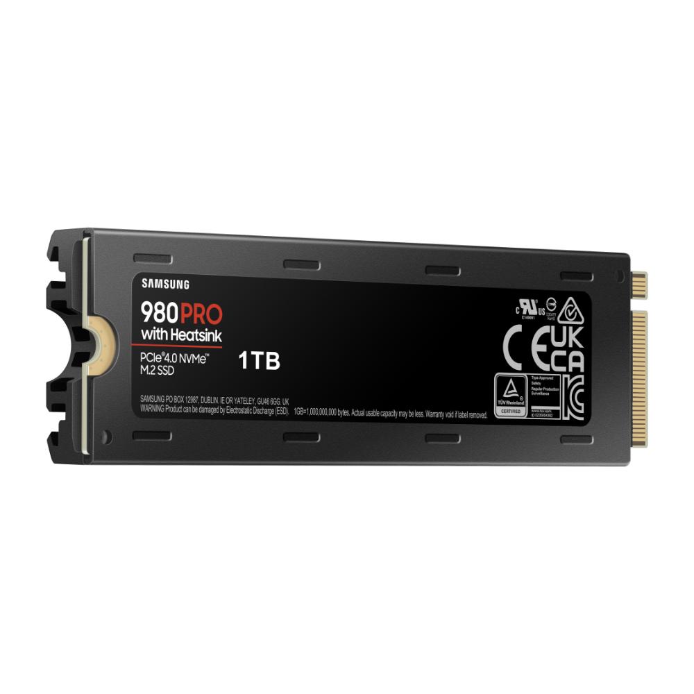 SSD SAMSUNG 980 PRO с Heatsink, 1TB, M.2 Type 2280, MZ-V8P1T0CW-4
