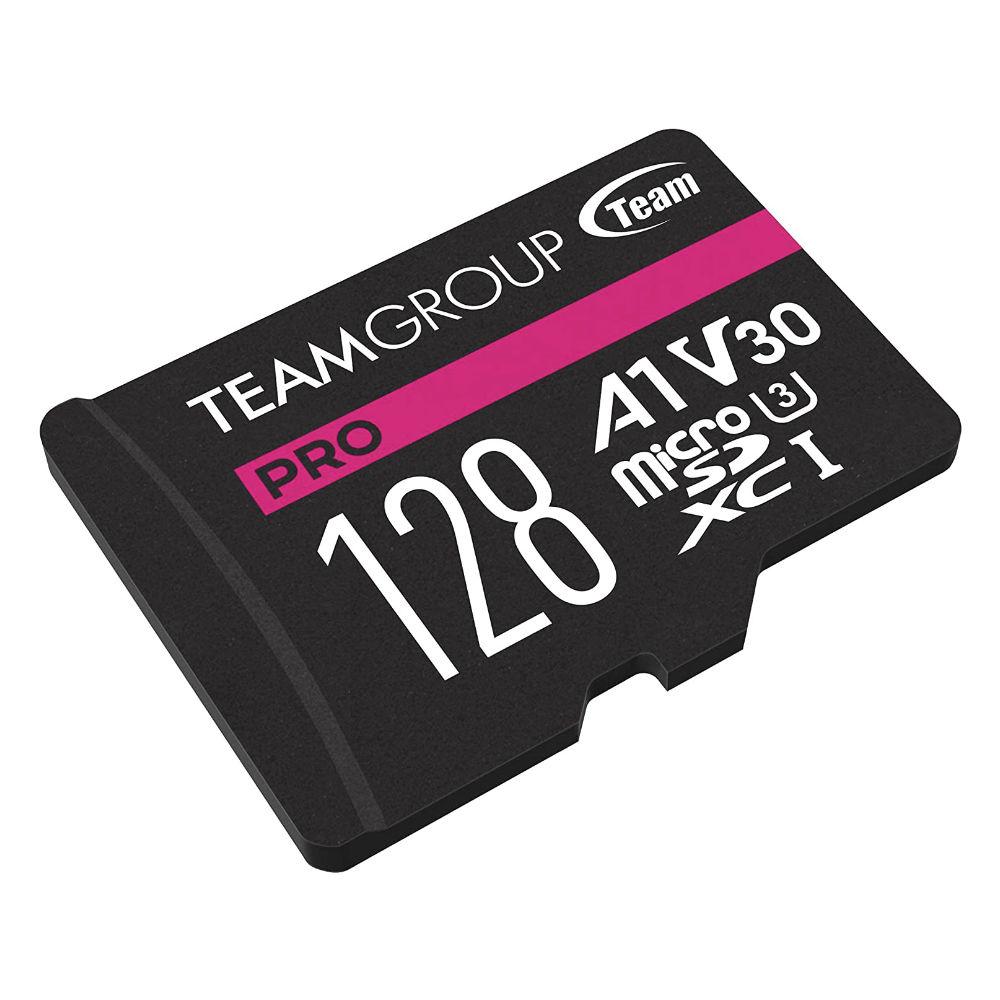 Карта памет Team Group A1 PRO microSDXC 128GB, UHS-I U3, V30, A1 + SD Адаптер-3
