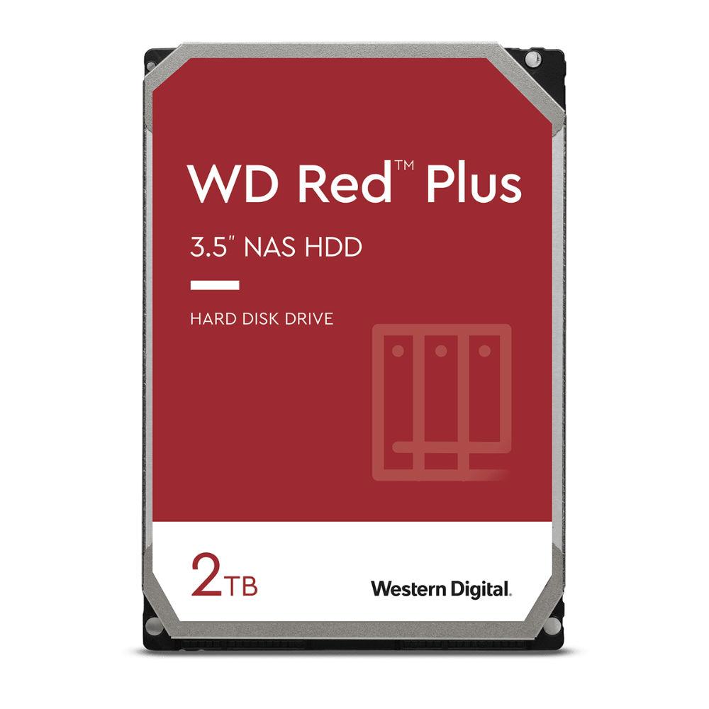 Хард диск WD Red PLUS NAS, 2TB, 5400rpm, 128MB, SATA 3