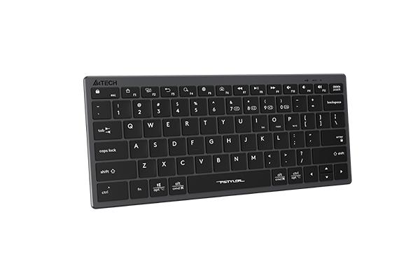 Безжична клавиатура A4TECH FBX51C FStyler Stone black, Bluetooth, 2.4 GHz, USB-C, Сив-2