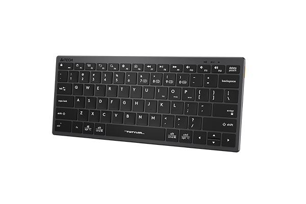 Безжична клавиатура A4TECH FBX51C FStyler Stone black, Bluetooth, 2.4 GHz, USB-C, Сив-3