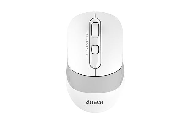 Безжична мишка A4tech FB10C Fstyler Grayish White , Bluetooth, 2.4GHz, Литиево-йонна батерия, Бял-1
