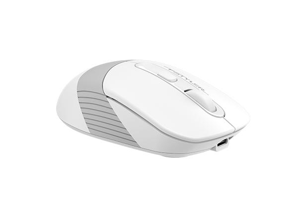 Безжична мишка A4tech FB10C Fstyler Grayish White , Bluetooth, 2.4GHz, Литиево-йонна батерия, Бял-2