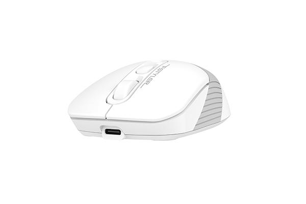 Безжична мишка A4tech FB10C Fstyler Grayish White , Bluetooth, 2.4GHz, Литиево-йонна батерия, Бял-4