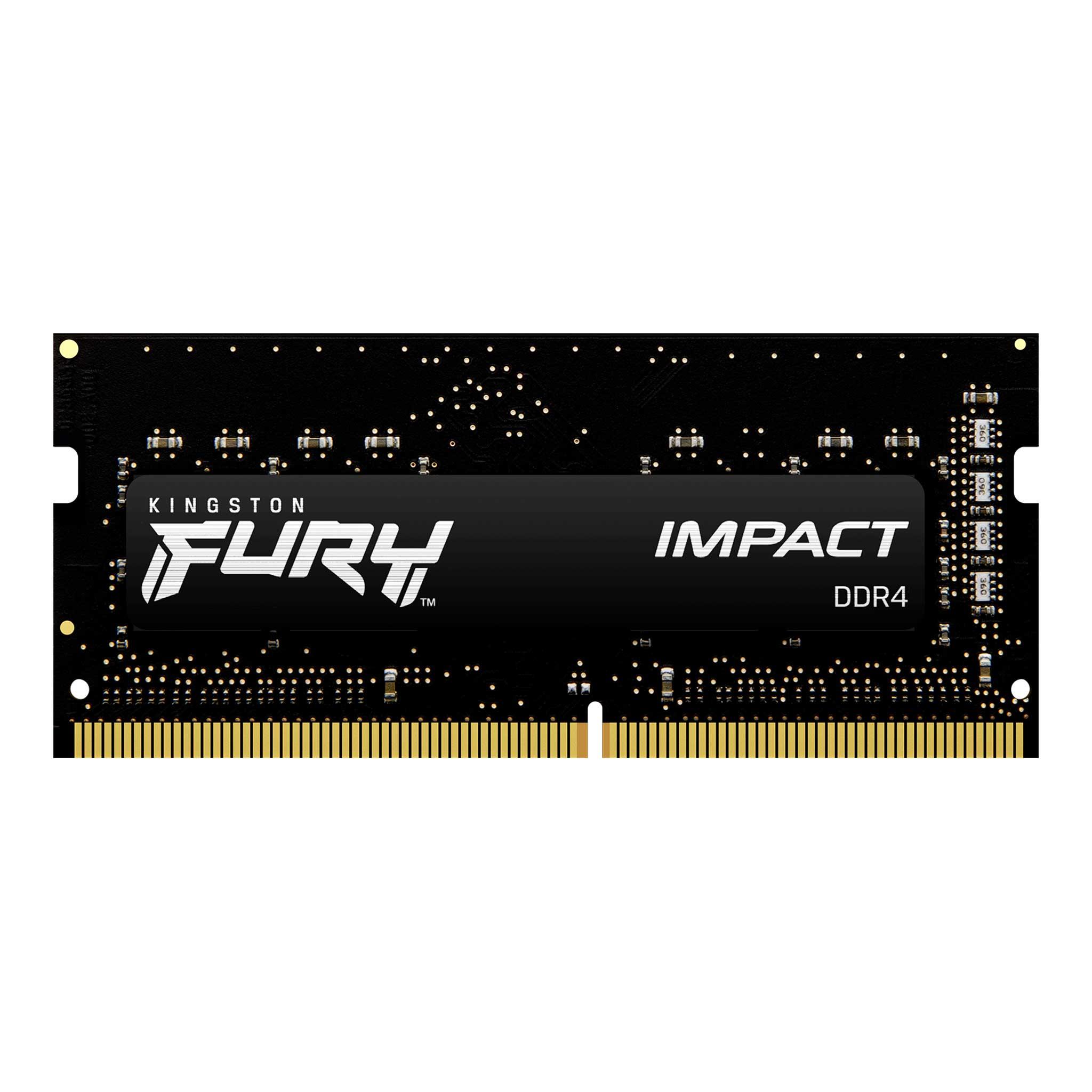 Памет Kingston FURY IMPACT 16GB SODIMM DDR4 PC4-25600 3200MHz CL20 KF432S20IB/16-1