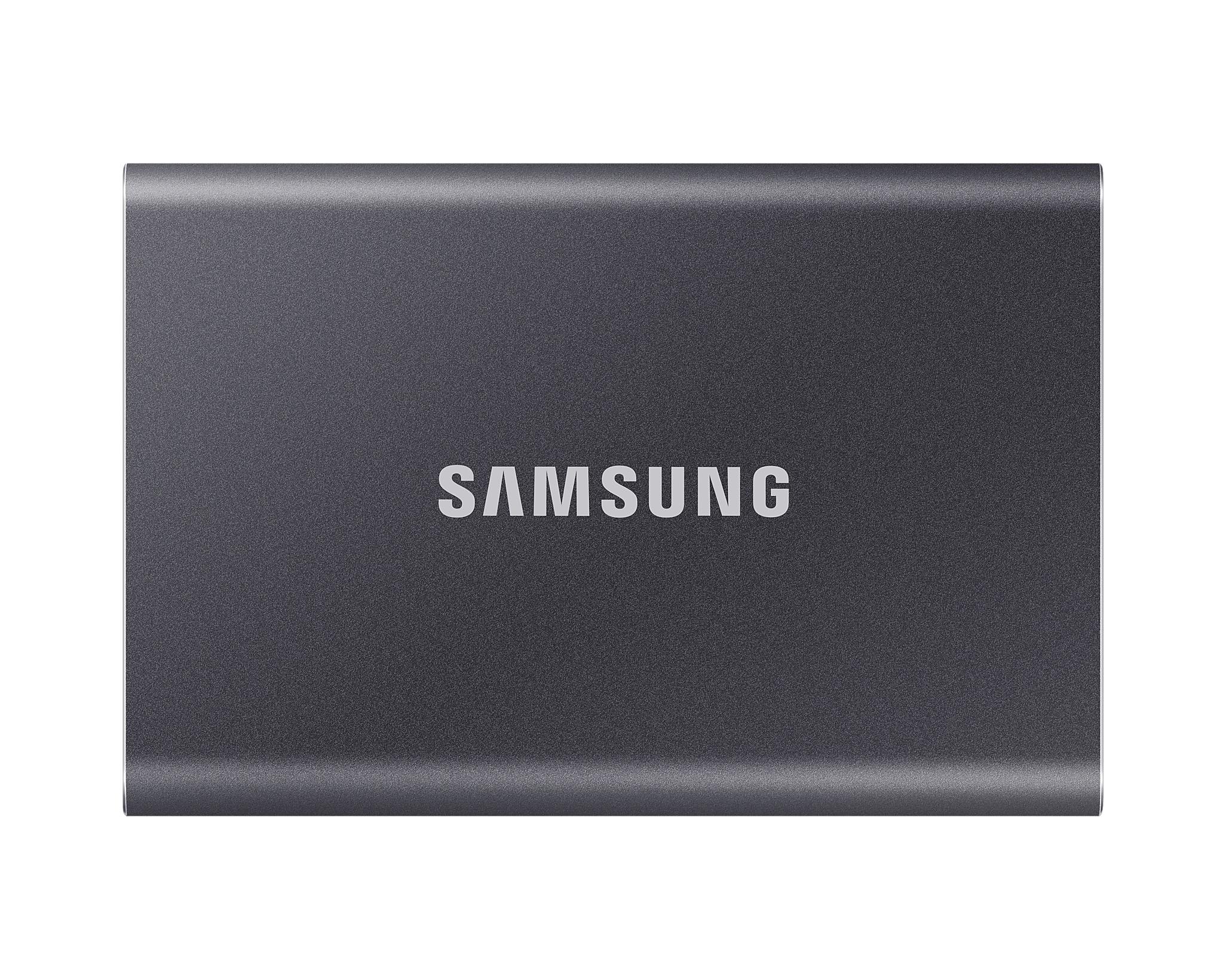 Външен SSD Samsung T7 Titan Grey SSD 1000GB USB-C, Сив-2
