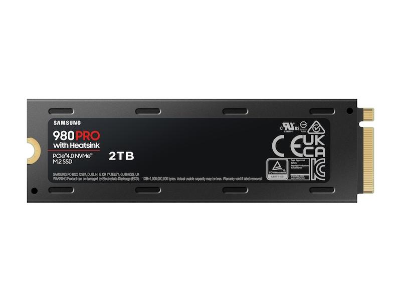 Solid State Drive (SSD) SAMSUNG 980 PRO с Heatsink, 2TB, M.2 Type 2280, MZ-V8P2T0CW-3