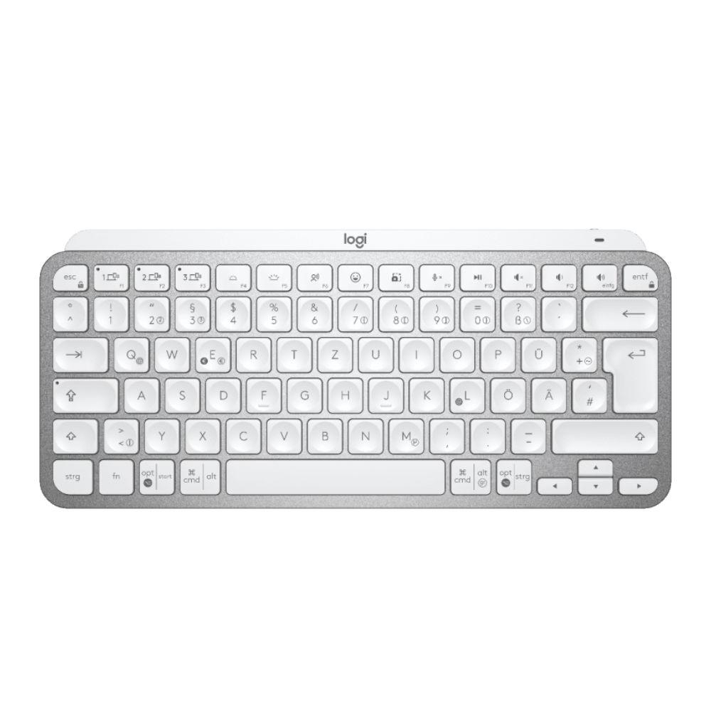 Безжична клавиатура Logitech MX Keys Mini, Bluetooth, USB-C, Pale Grey-3