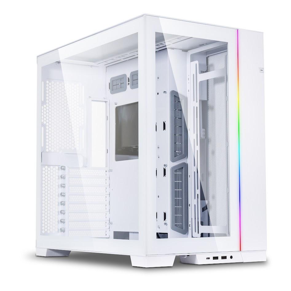 Кутия Lian Li PC-O11 Dynamic EVO Mid-Tower, Tempered Glass, Бял