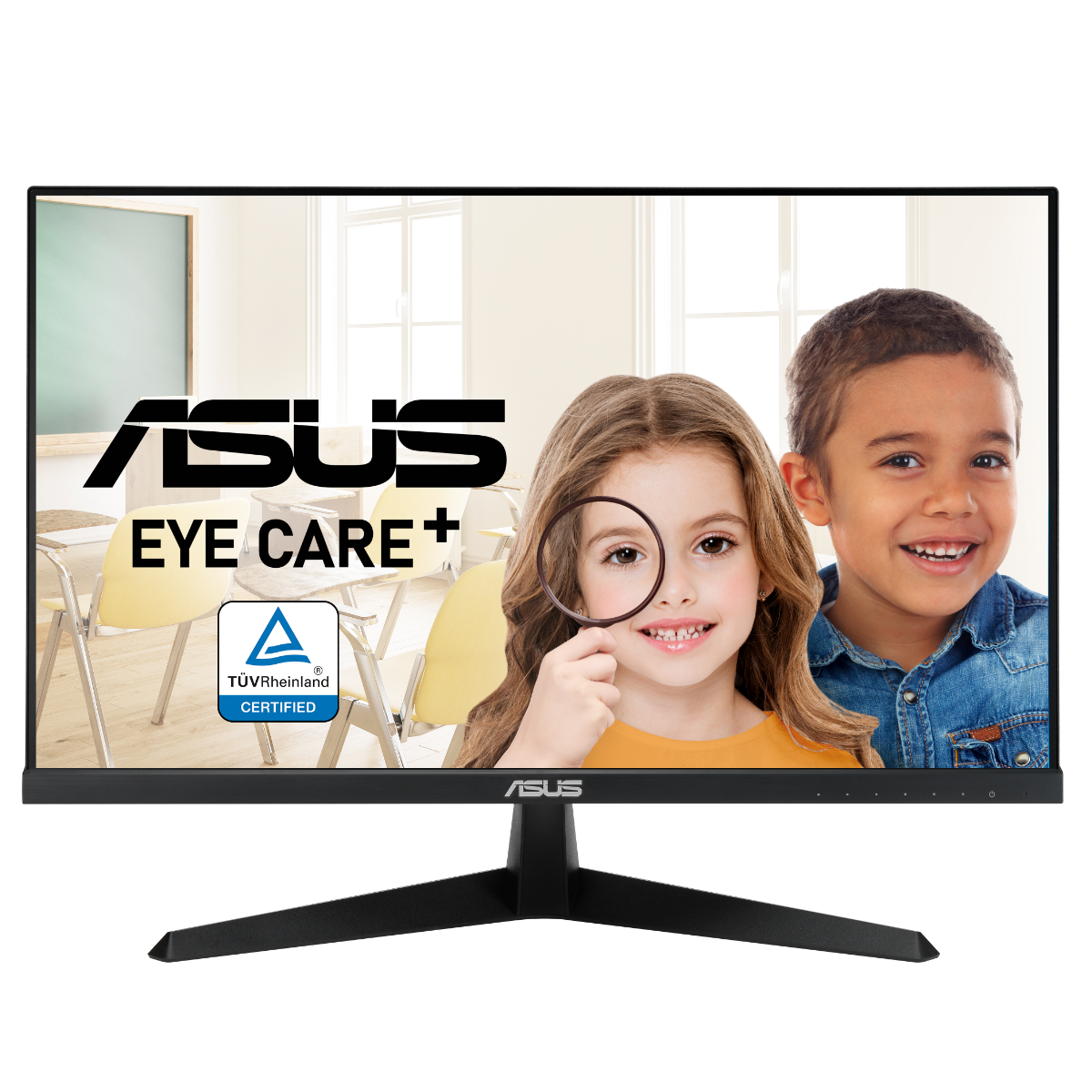 Монитор ASUS VY249HE, 23.8&quot; FHD(1920x1080), Eye Care Plus, IPS, 75Hz, 1ms, FreeSync, Rest Reminder, Blue Light Filter, Flicker Free, Antibacterial Treatment