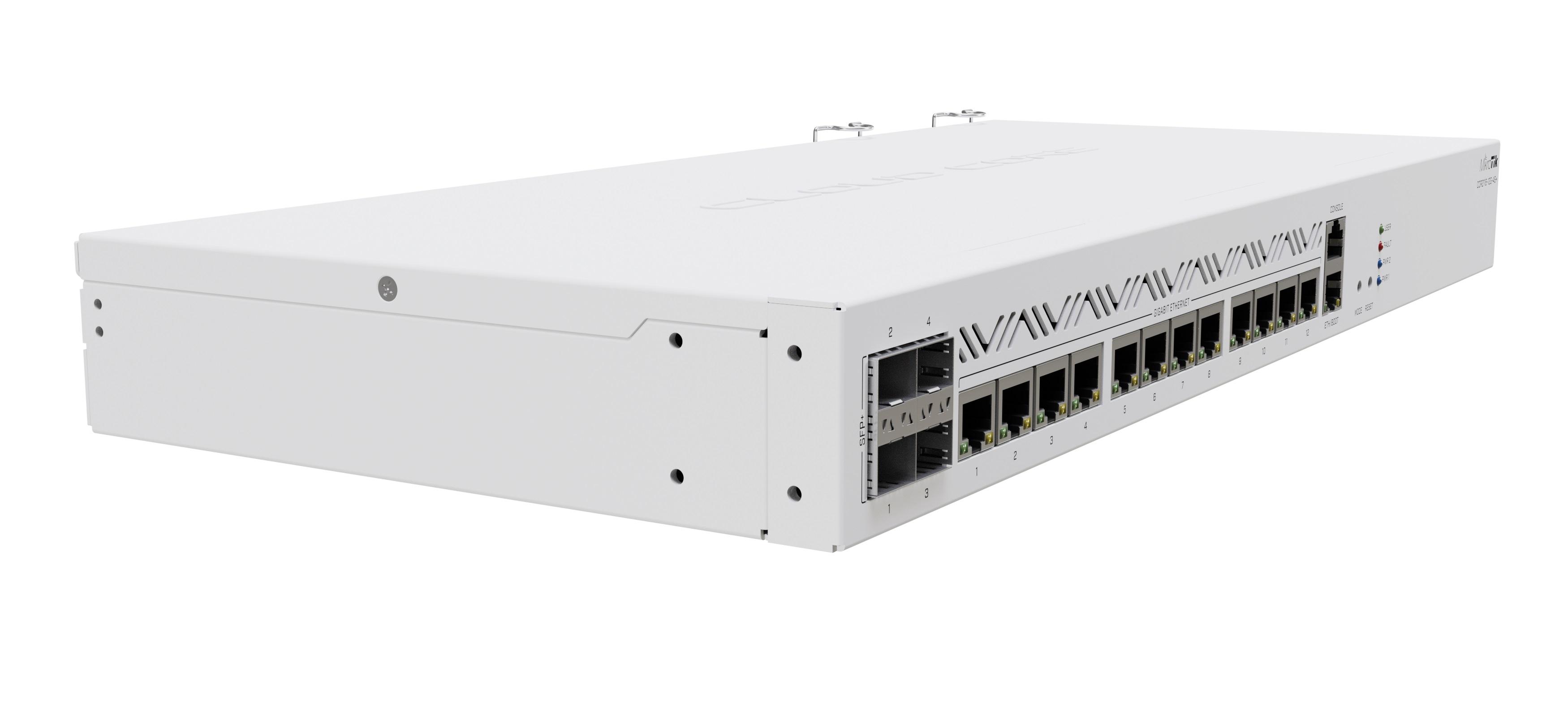 Cloud Router Mikrotik CCR2116-12G-4S+, 13xGigabit LAN, 4xSFP cages, M.2 PCIe слот-3
