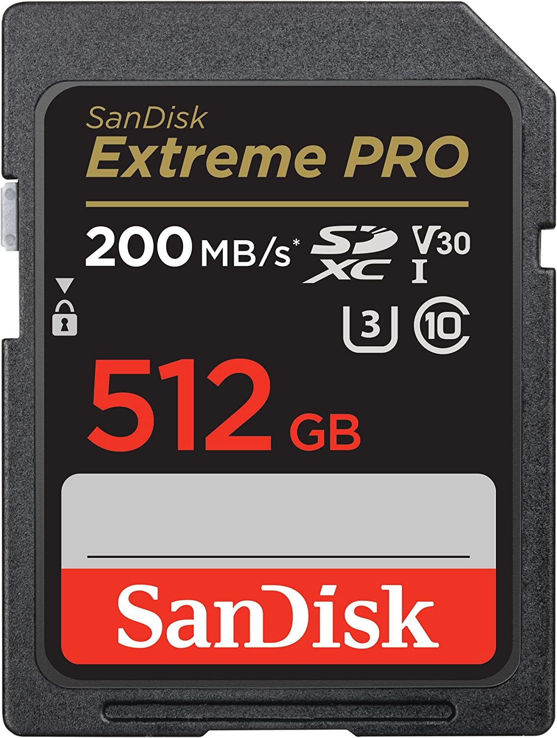 Карта памет SANDISK Extreme PRO SDHC, 512GB, UHS-1, Class 10, U3, 140 MB/s -1