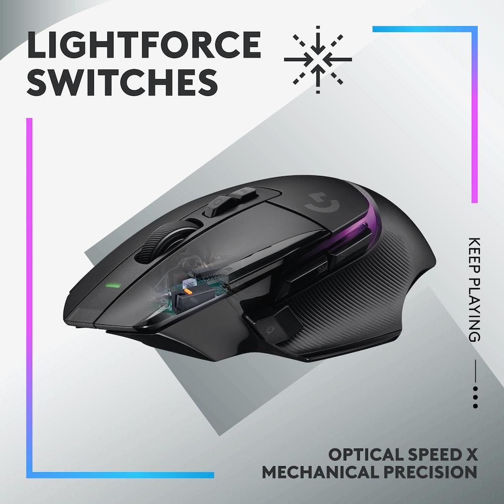 Геймърска мишка Logitech G502 X Plus Black Lightsync RGB-2