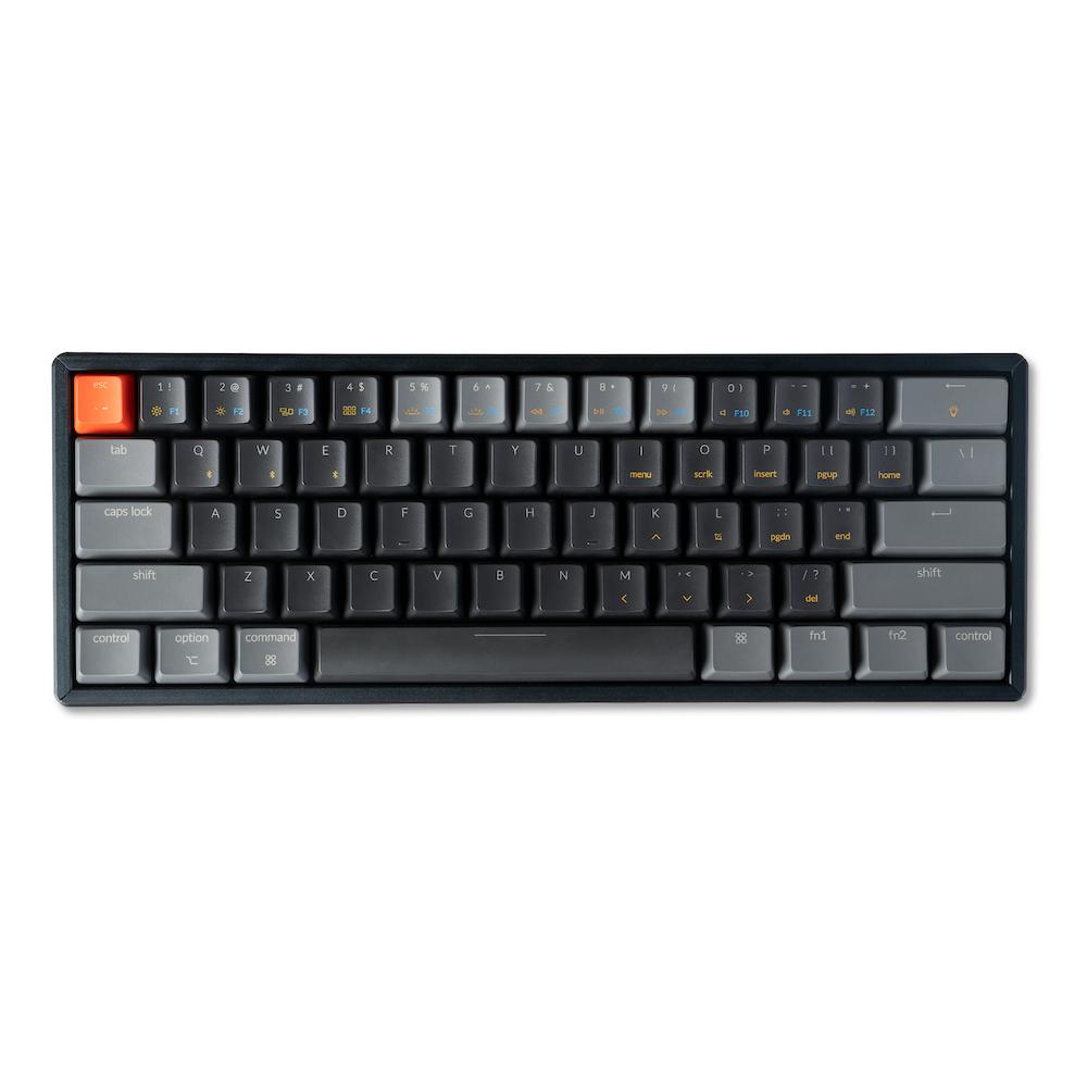 Геймърска Механична клавиатура Keychron K12 Hot-Swappable Aluminum 60% Gateron Blue Switch RGB LED ABS