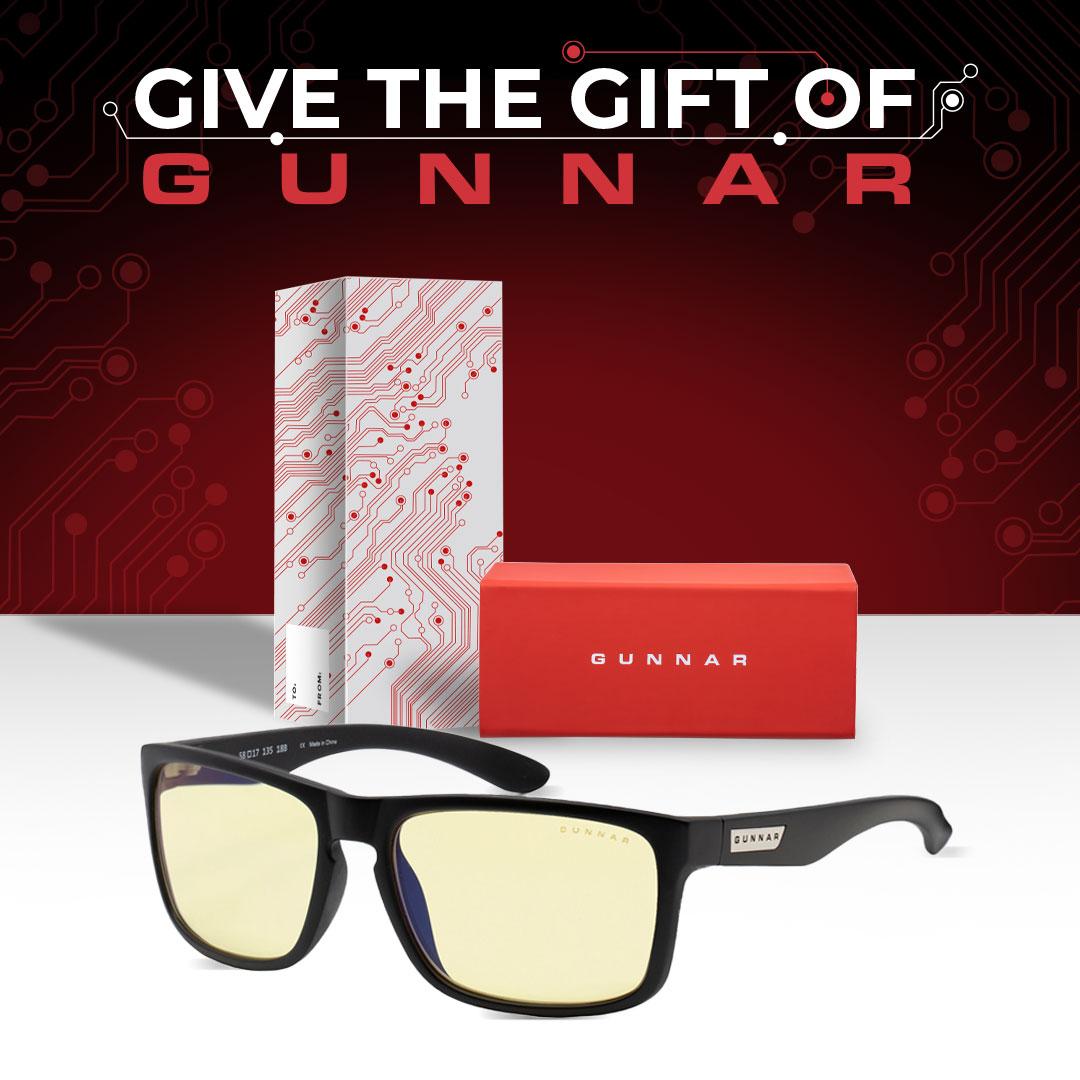 Комплект GUNNAR OPTICS Intercept Onyx Holiday Bundle - Очила, калъф