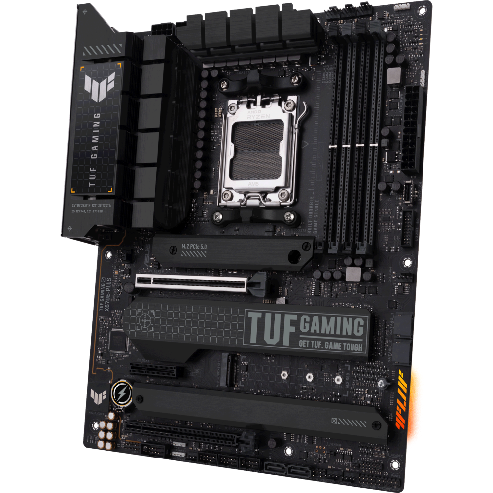 Дънна платка ASUS TUF GAMING X670E-PLUS, AM5, DDR5, PCIe 5.0-2